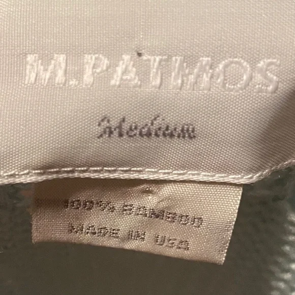 M. Patmos Bamboo Crochet Tunic - Seaglass Green/Blue - Picture 4 of 4